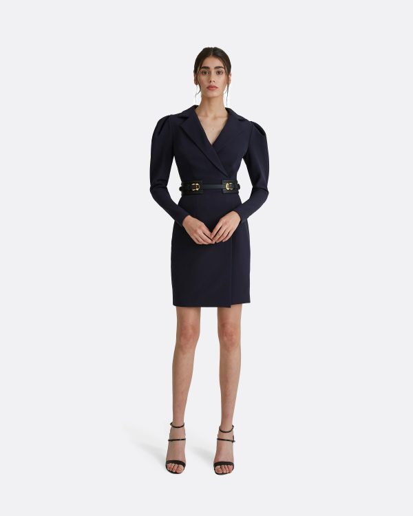 Maud Black/Gold Leather Belt - Image 2