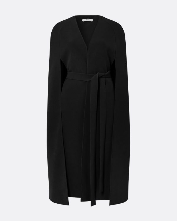 Camila Black Embroidered Coat - Image 5