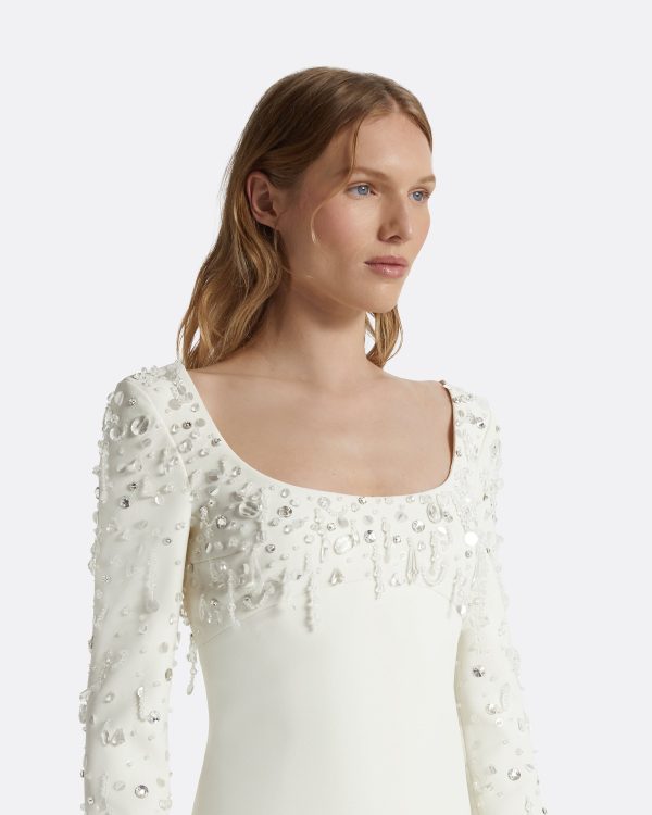Susa Ivory Short Dress - Image 3