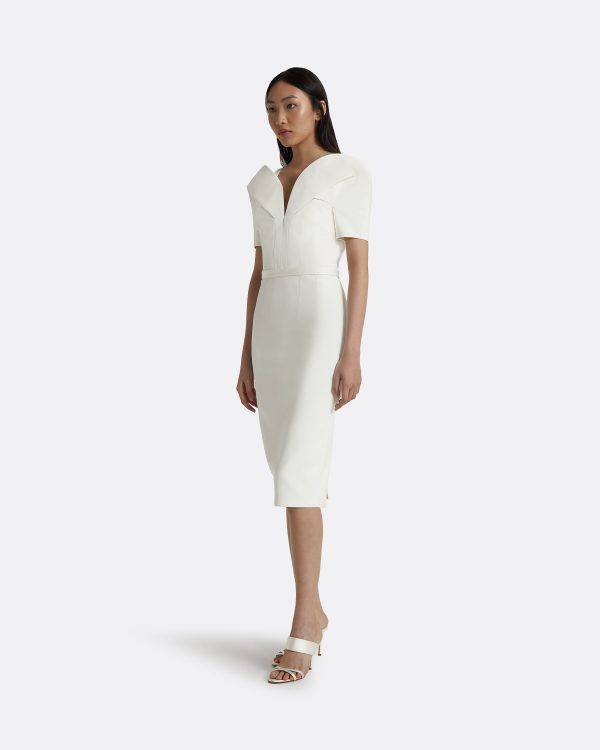 Kara Ivory Midi Dress - Image 4