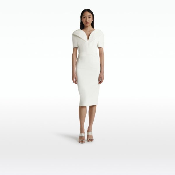 Kara Ivory Midi Dress - Image 6
