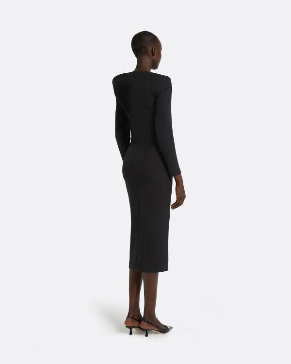 Asuman Black Midi Dress - Image 2