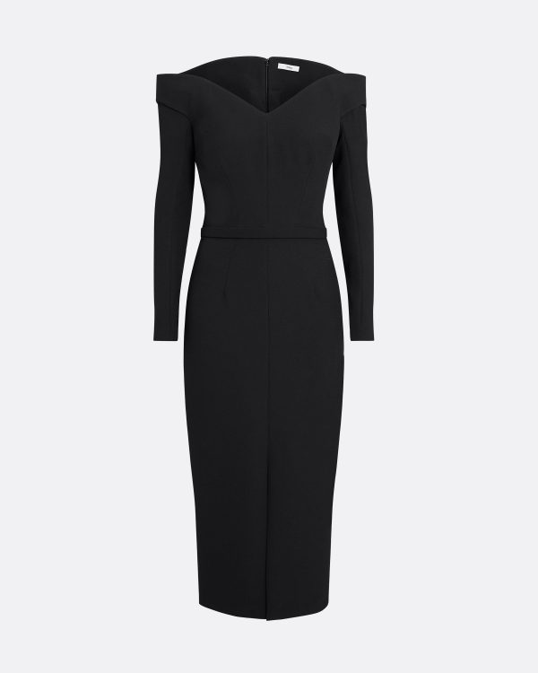 Asuman Black Midi Dress - Image 5