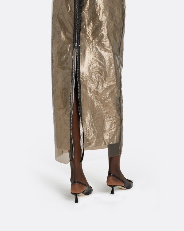 Amalia Taupe Midi Dress - Image 4