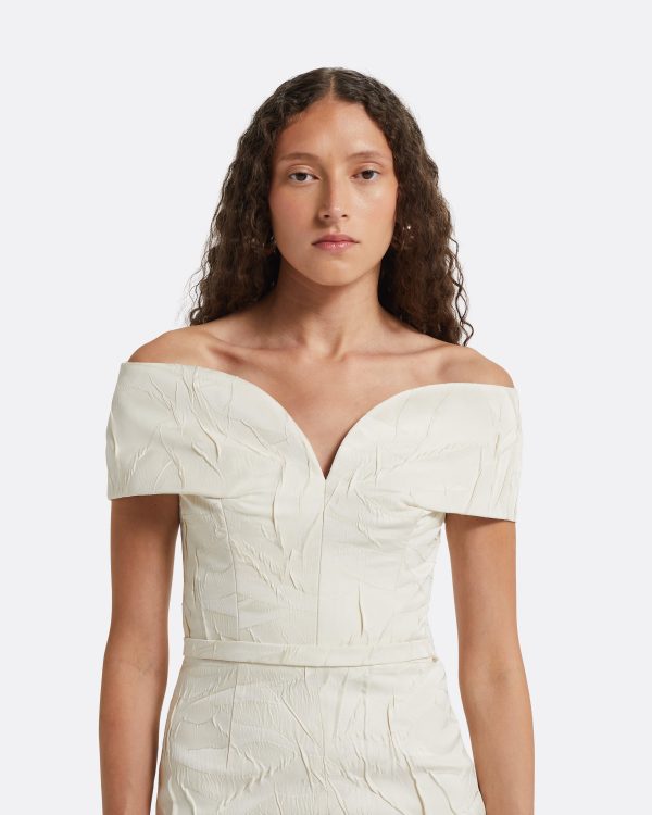 Tonyi Ivory Midi Dress - Image 3