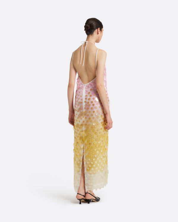 Chloe Multi-Pastels Midi Dress - Image 2