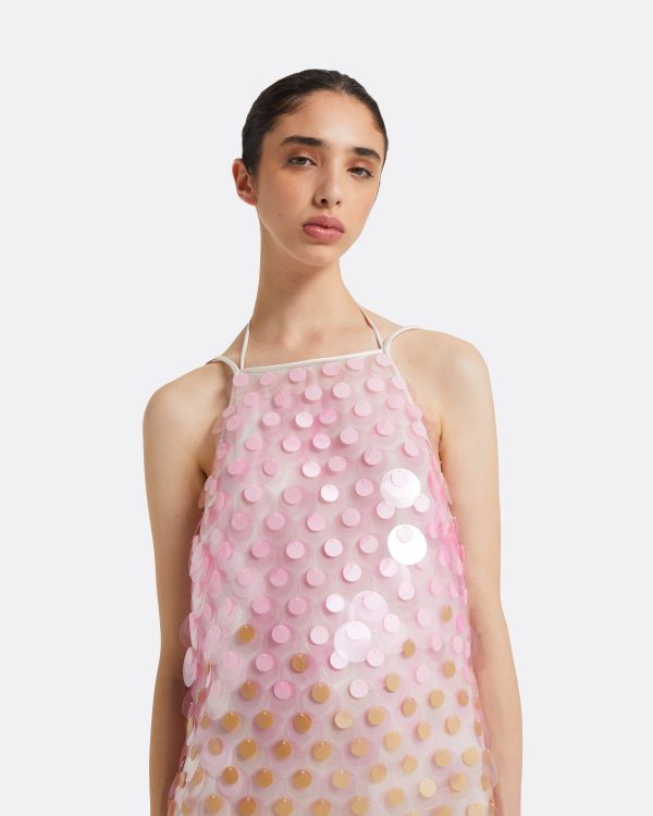 Chloe Multi-Pastels Midi Dress - Image 3