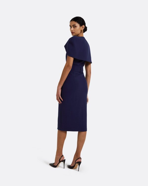 Rosa Azurite Blue Midi Dress - Image 2
