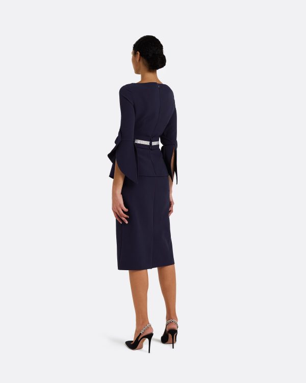Alondra Azurite Blue Midi Dress - Image 2