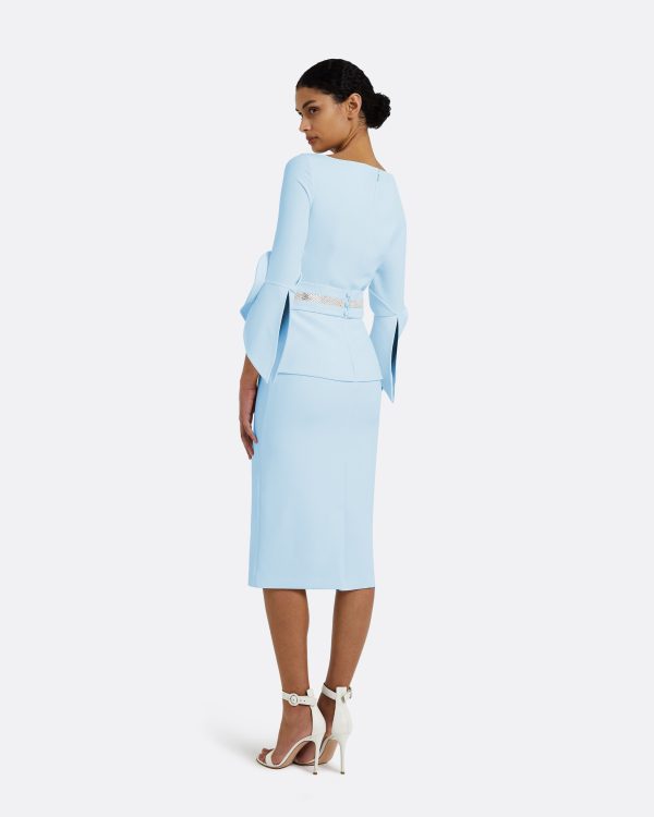 Alondra Pale Blue Midi Dress - Image 2