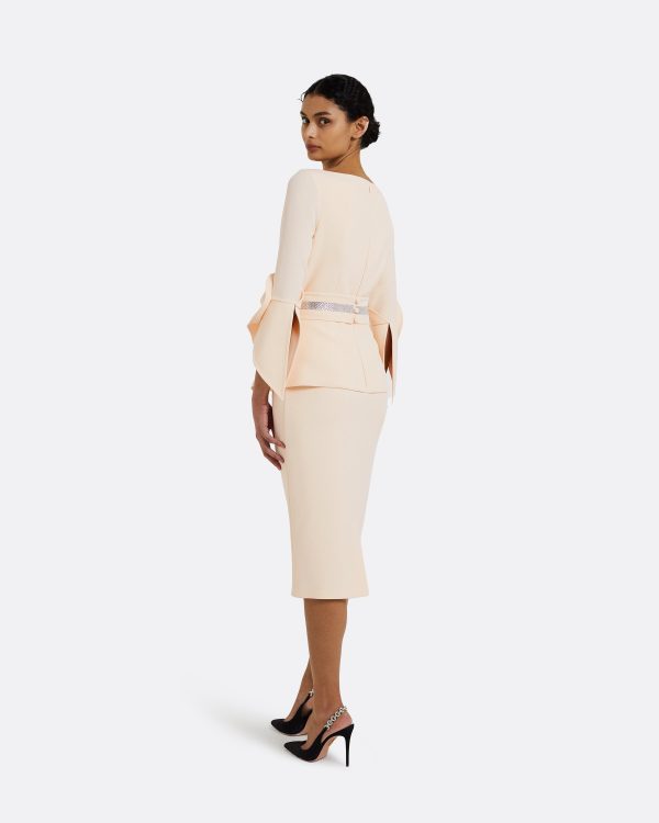 Alondra Vanilla Midi Dress - Image 2