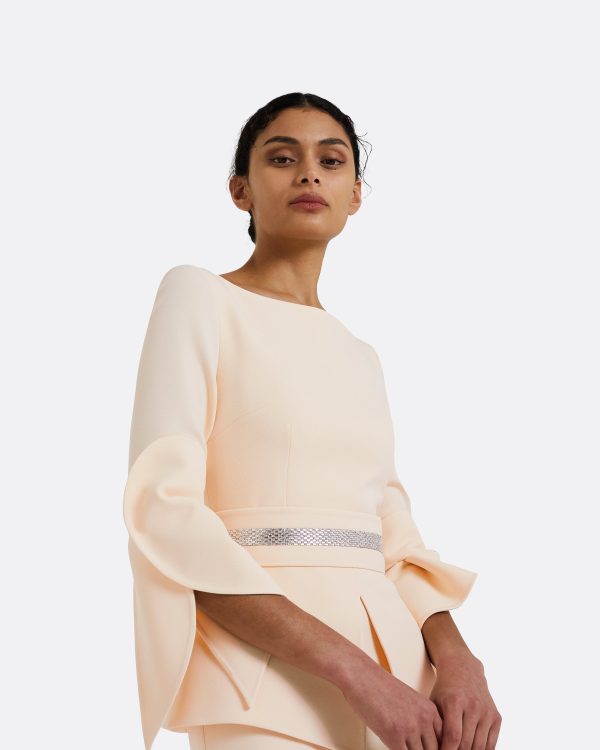 Alondra Vanilla Midi Dress - Image 3