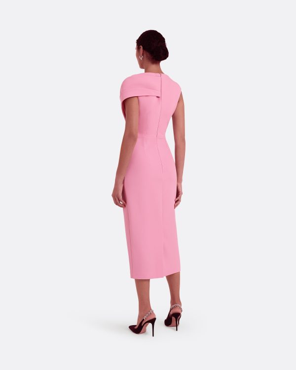 Regina Begonia Pink Midi Dress - Image 2