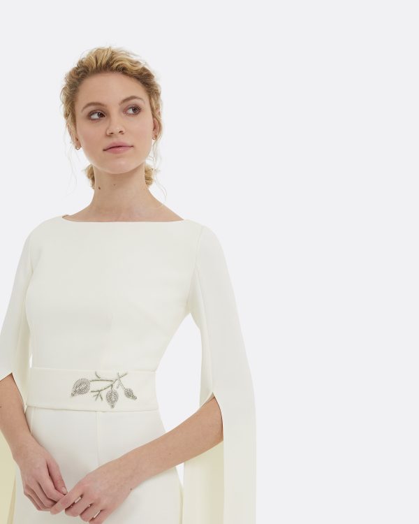 Octavia Flower Bud Embroidered Midi Dress - Image 3