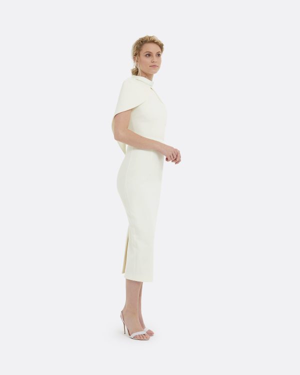 Arella Ivory Midi Dress - Image 4