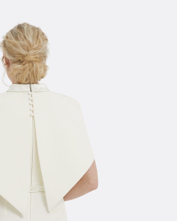 Arella Ivory Midi Dress - Image 5