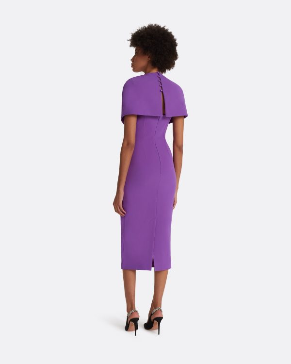 Flora Lilac Midi Dress - Image 2