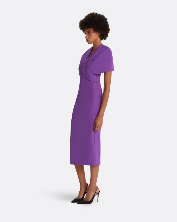 Flora Lilac Midi Dress - Image 4