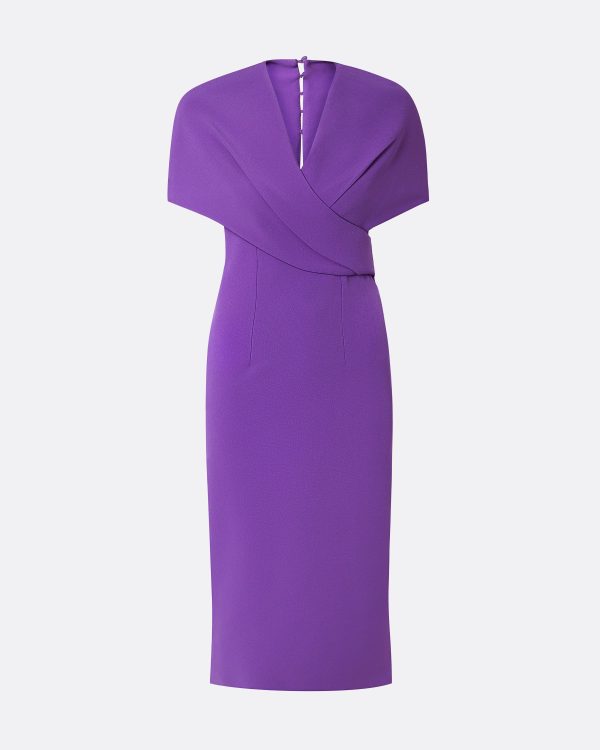Flora Lilac Midi Dress - Image 5
