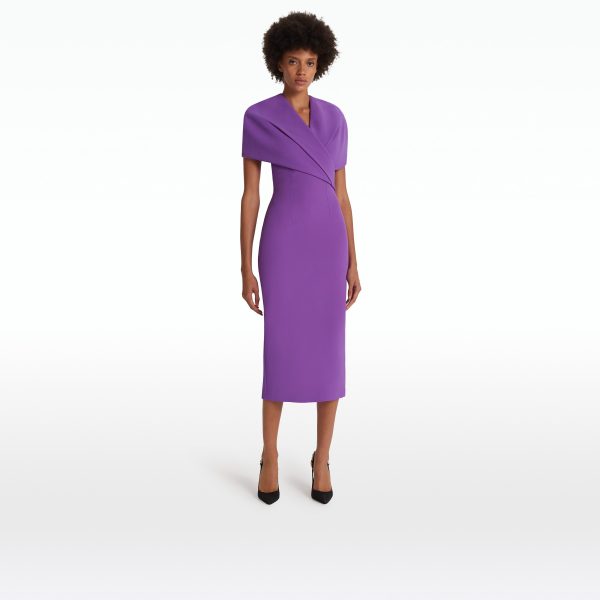 Flora Lilac Midi Dress - Image 6