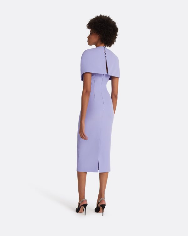Flora Periwinkle Midi Dress - Image 2