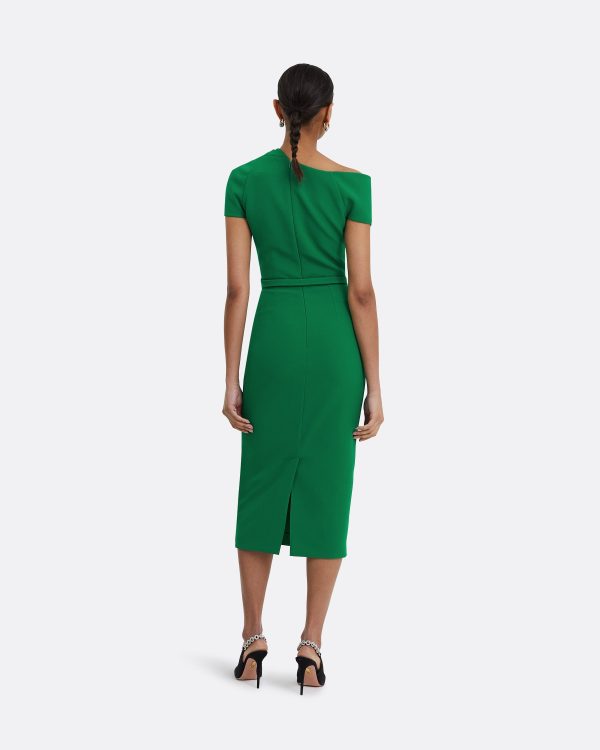 Dania Jewel Green Midi Dress - Image 2