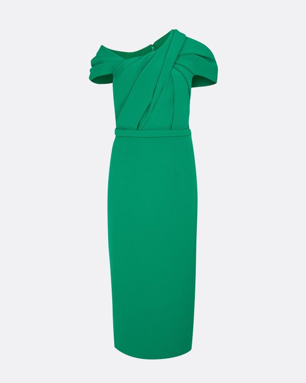 Dania Jewel Green Midi Dress - Image 5