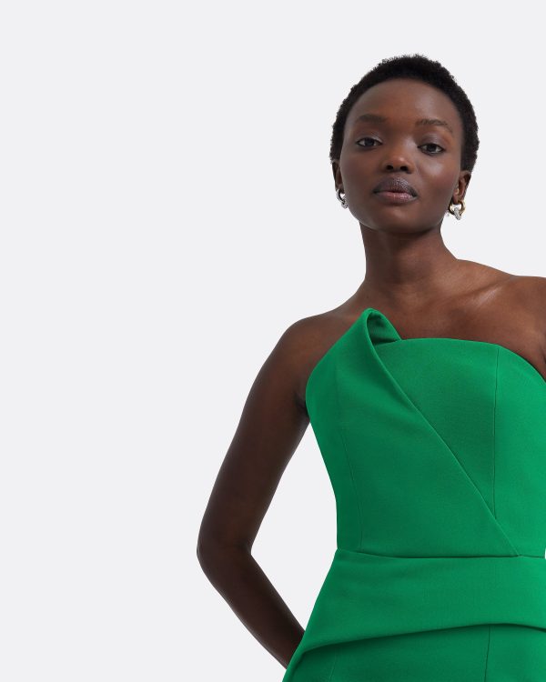 Delani Jewel Green Midi Dress - Image 3