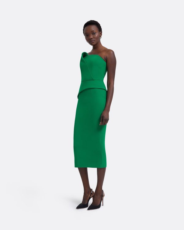 Delani Jewel Green Midi Dress - Image 4
