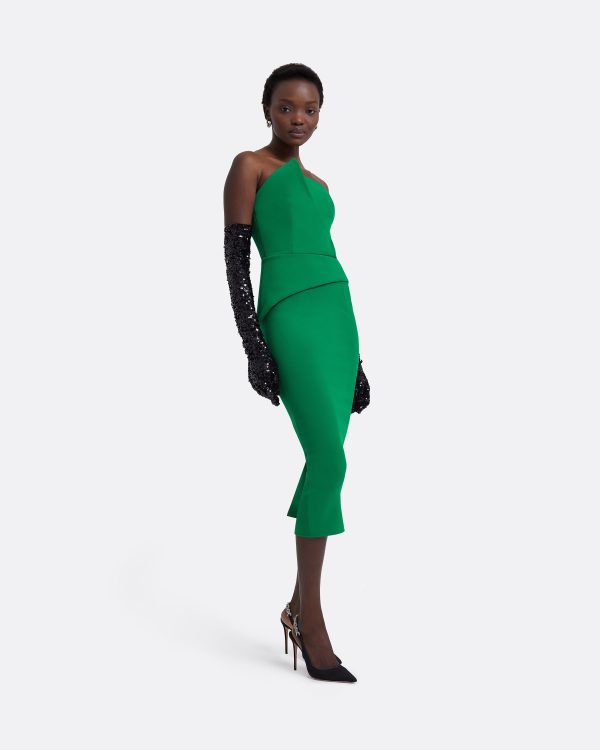Delani Jewel Green Midi Dress - Image 5