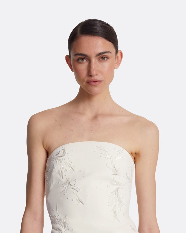 Rowan Ivory and Fern Embroidery Short Dress - Image 6