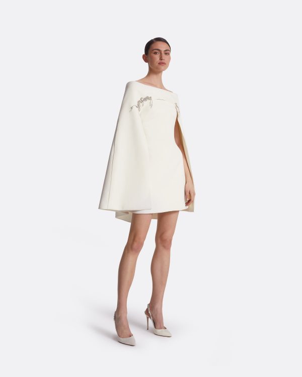 Manorel Ivory Broken Jewellery Embroidered Harness & Rowan Dress - Image 4