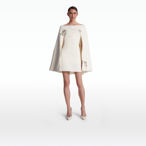 Manorel Ivory Broken Jewellery Embroidered Harness & Rowan Dress - Image 7
