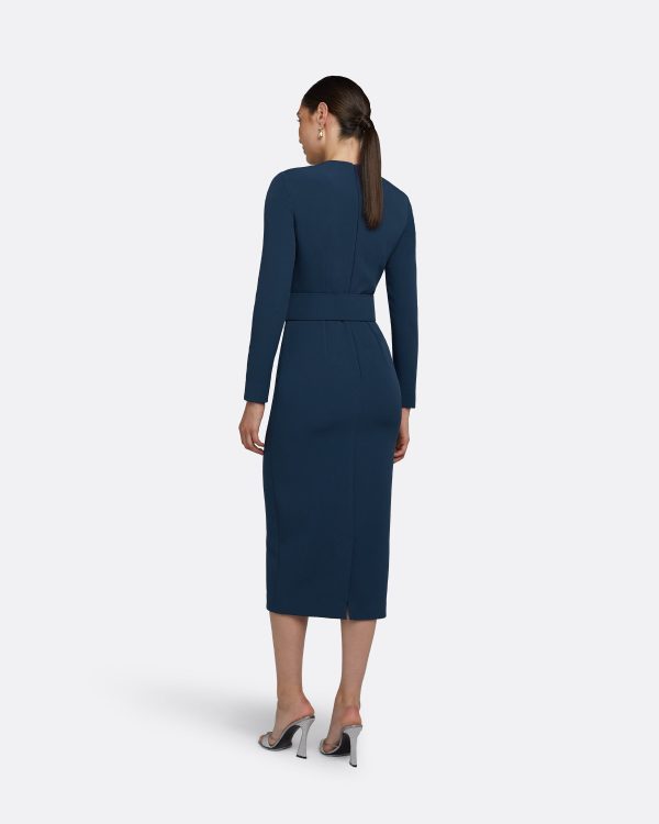 Brunna Ink Blue Midi Dress - Image 2