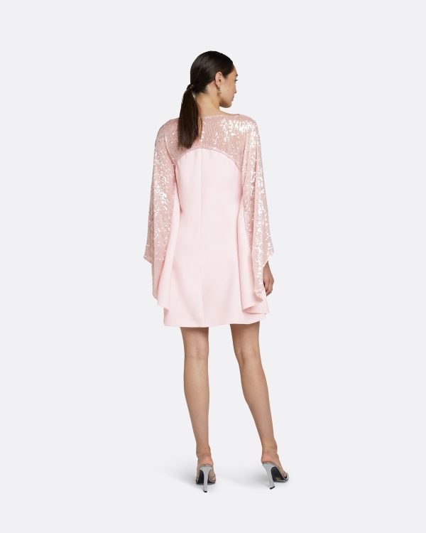 Almana Barely Pink Short Dress - Image 2