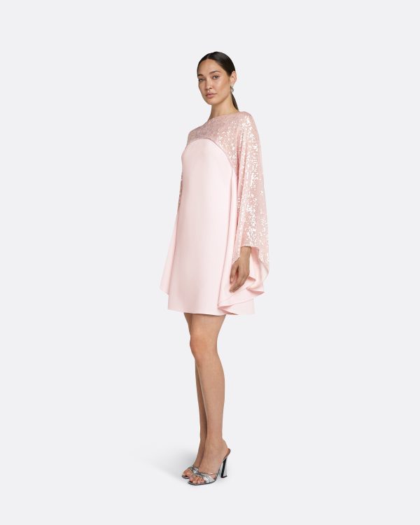 Almana Barely Pink Short Dress - Image 4