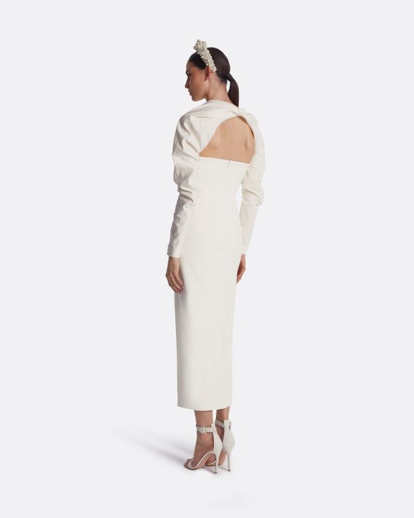 Romane Ivory Midi Dress - Image 2