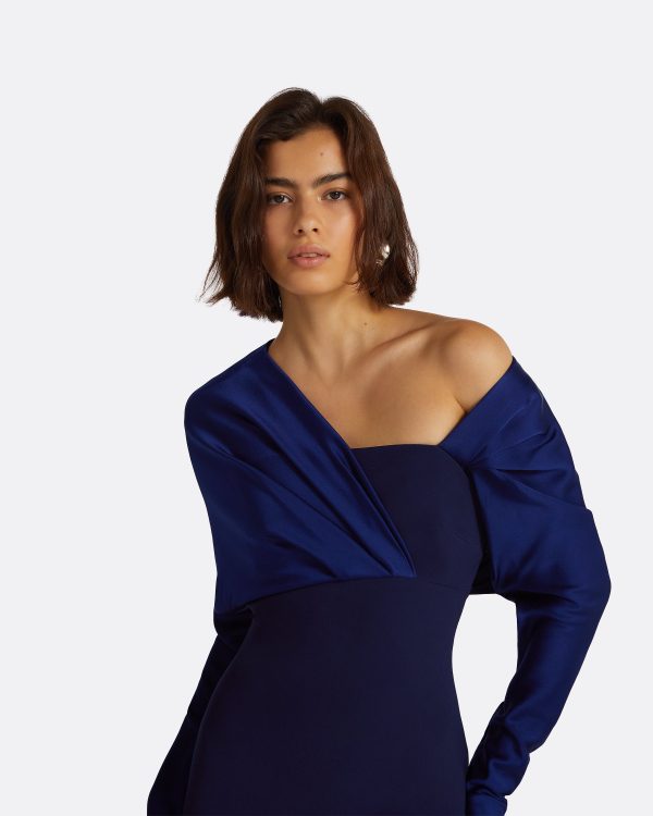 Alix Azurite Blue Midi Dress - Image 3