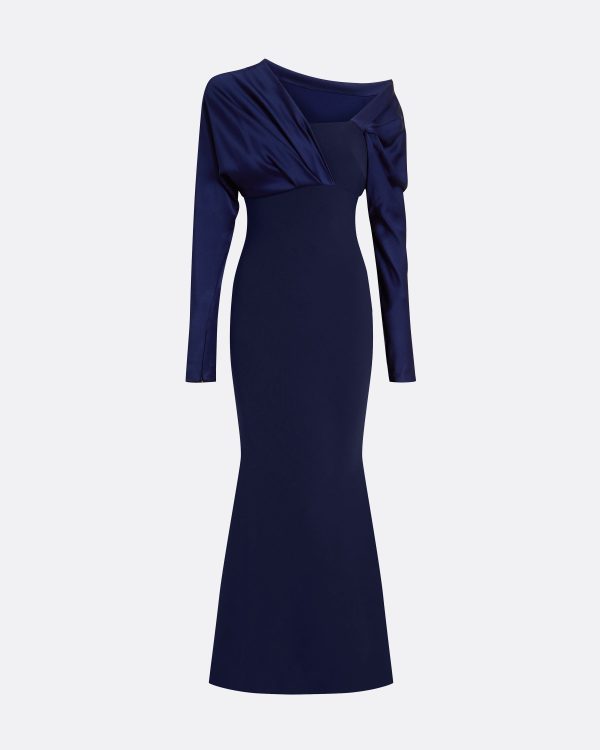 Alix Azurite Blue Midi Dress - Image 5