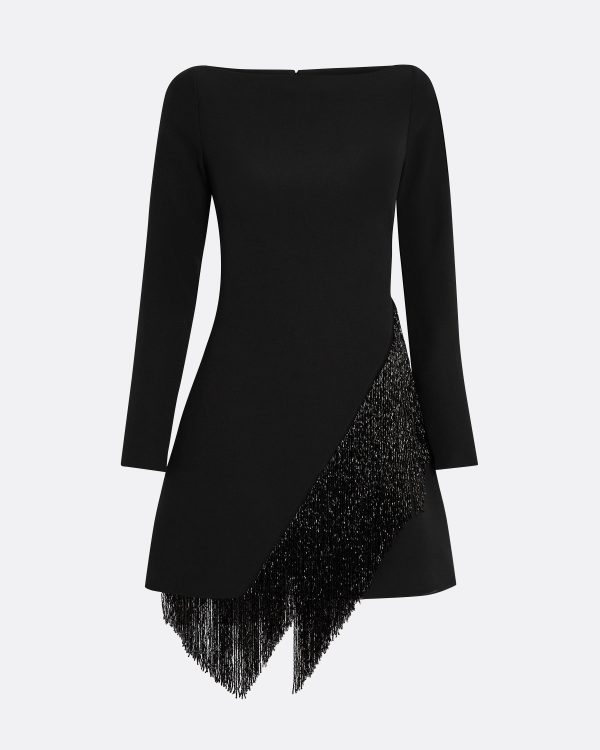 Corrina Black Short Dress - Image 5