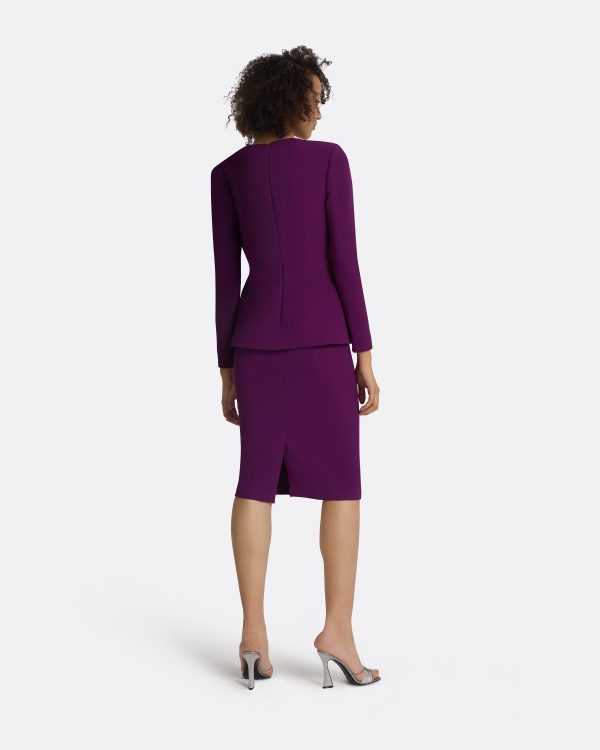 Laurana Currant Midi Dress - Image 2