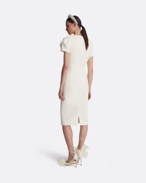 Callina Ivory Midi Dress - Image 2