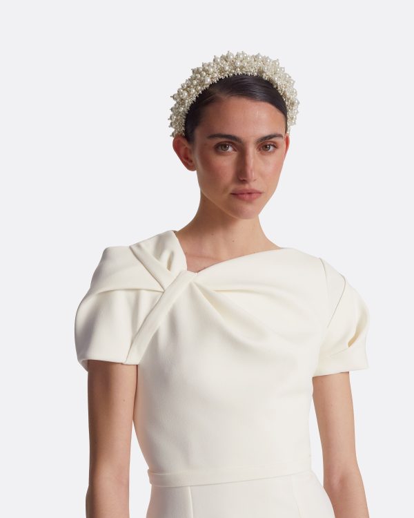Callina Ivory Midi Dress - Image 3