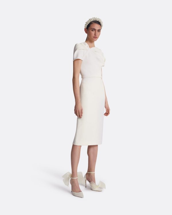 Callina Ivory Midi Dress - Image 4