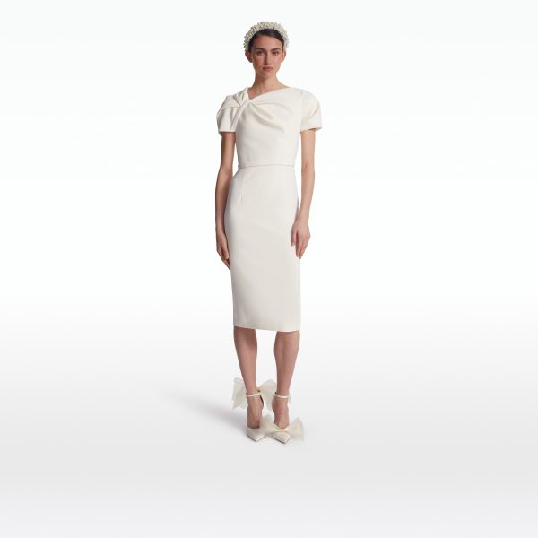 Callina Ivory Midi Dress - Image 6