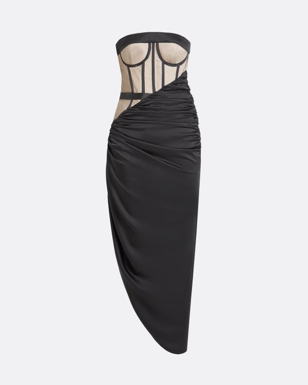 Ames Black Midi Dress - Image 5