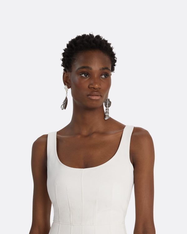 Echo Ivory Midi Dress - Image 3