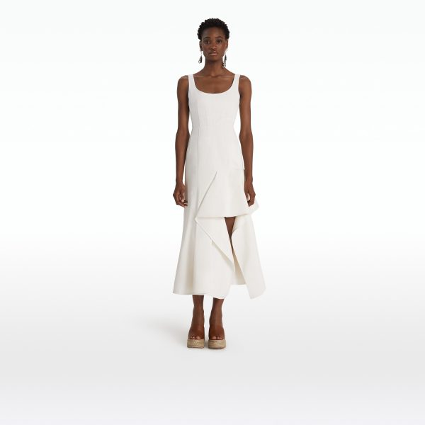 Echo Ivory Midi Dress - Image 6