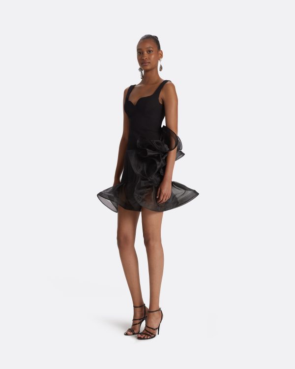 Tenaya Black Short Dress - Image 4