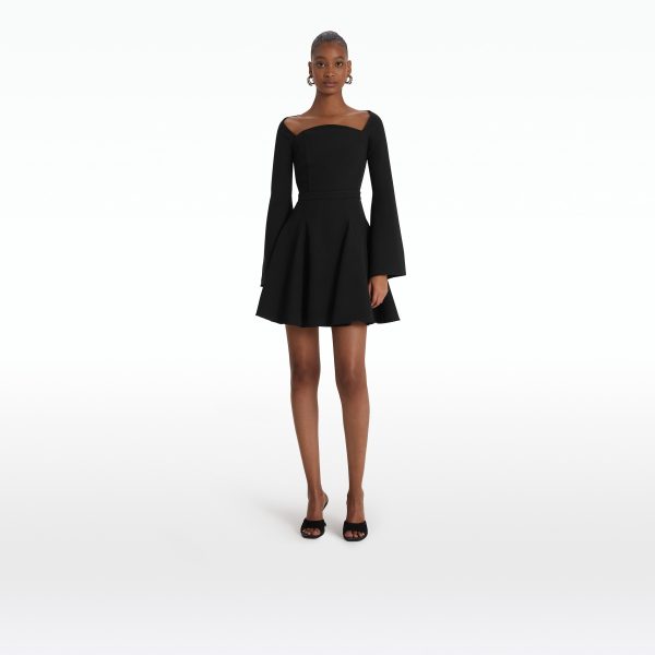 Aubrene Black Short Dress - Image 6